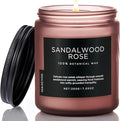 M&SENSE Sandalwood Rose Scented Candle 7.05oz 50 Hours Long Lasting Burn by MSENSE