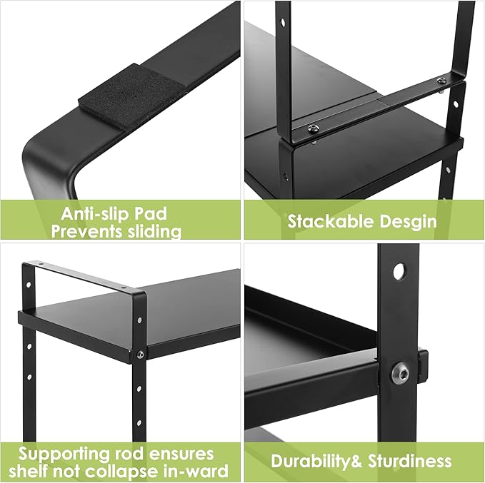 Expandable Cabinet Shelf Organizer Rack, Stackable Kitchen Counter Storage - Image 6