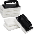 YoleShy Handled Scrubber Set, Non-Scratch Bathroom Scrubbing Pads, Bathtub by YoleShy