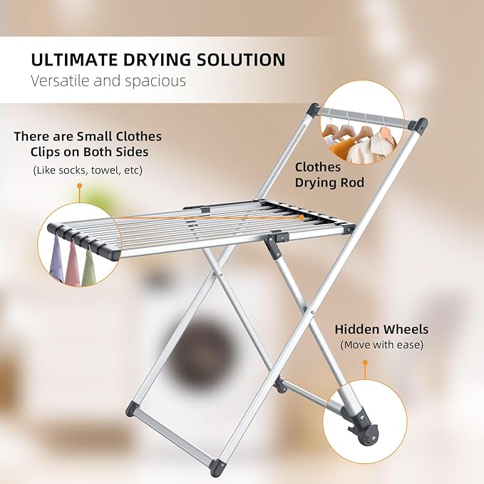 Clothes Drying Rack, Foldable Laundry Rack - Image 4