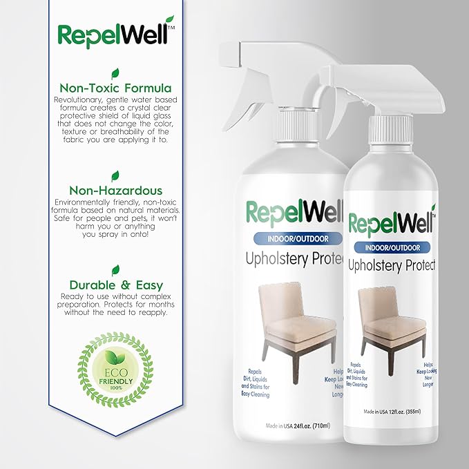 Eco-Friendly Upholstery Protect Stain & Water Repellent Spray 24oz – Non-Toxic - Image 6