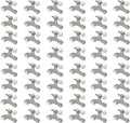 48 Pack Hinge Pin Brushed Nickel Door Stopper, Adjustable Heavy Duty Hinge Pin by SUNTAI