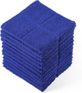 Glynniss Blue Dish Cloths Kitchen Highly Absorbent Navy Dish Rags 100% Cotton by Glynniss