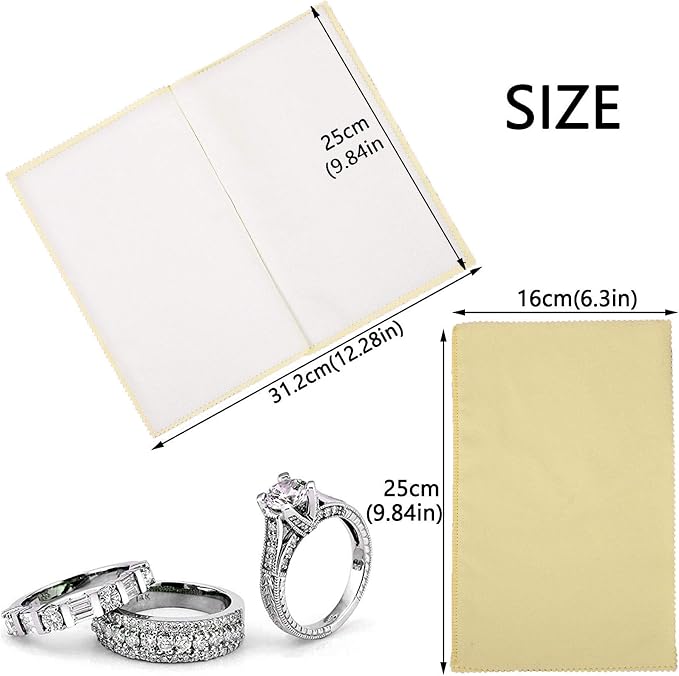 SEVENWELL Silver Polishing Cloth, Jewelry Cleaner Cloth - Image 4