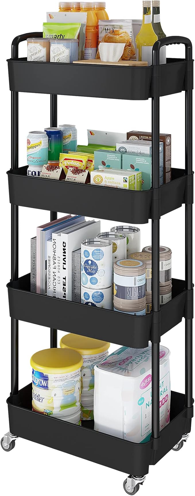 Laiensia 4-Tier Rolling Cart by Laiensia