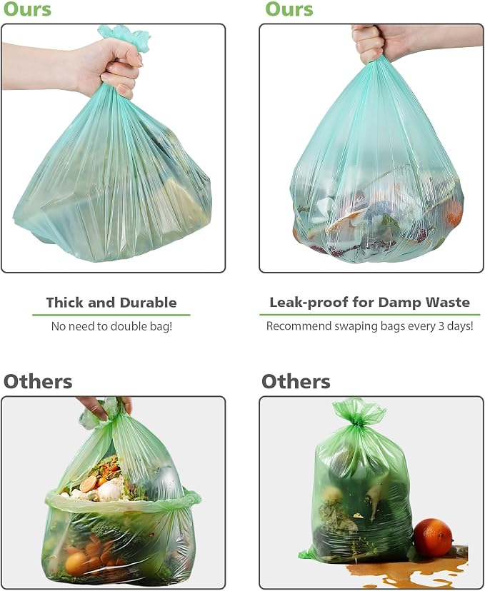Compost Bags 3 Gallon 125 Packs, AYOTEE Compostable Trash Bags 3 Gallon - Image 5