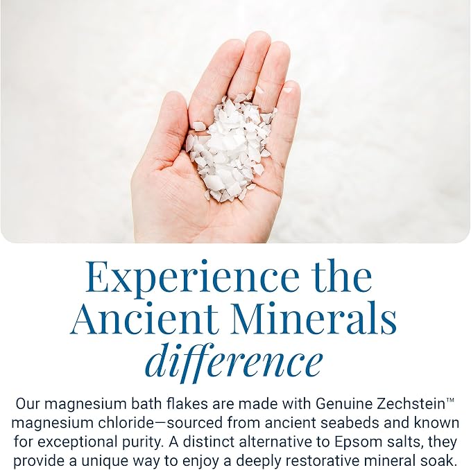 Ancient Minerals Magnesium Bath Flakes – Pure Zechstein Magnesium Chloride - Image 4