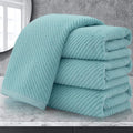 Teal Hand Towels for Bathroom, Bathroom Hand Towels Set of 4, Large 18" x 28" by VOOVAMOVAS