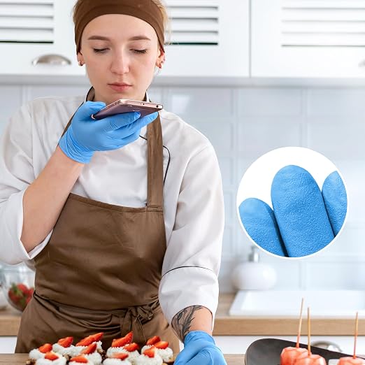 Disposable Nitrile Exam Gloves, Nitrile Gloves Disposable Latex Free, Medical - Image 4