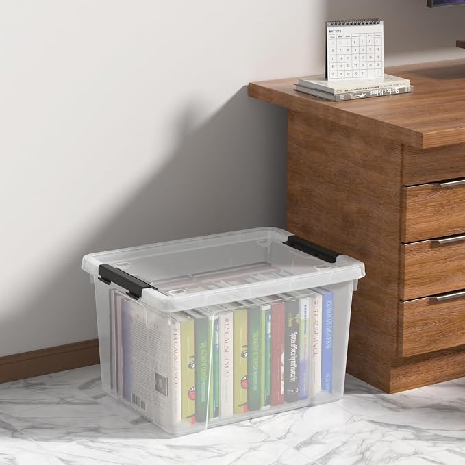Zopnny 40 Quart Clear Latching Box - Image 5