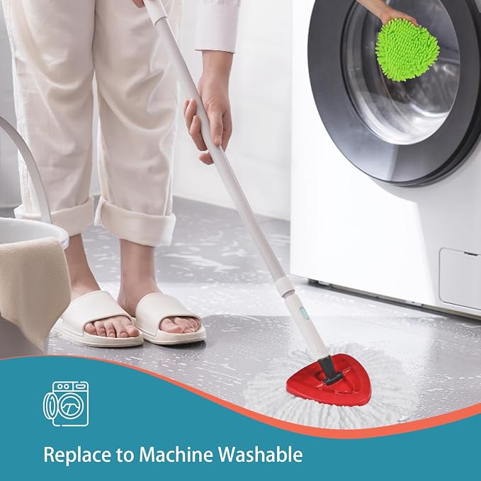 7 Pack Mop Replacement Heads for O-Ceda Mop Replace Head EasyWring Spin Mop - Image 6