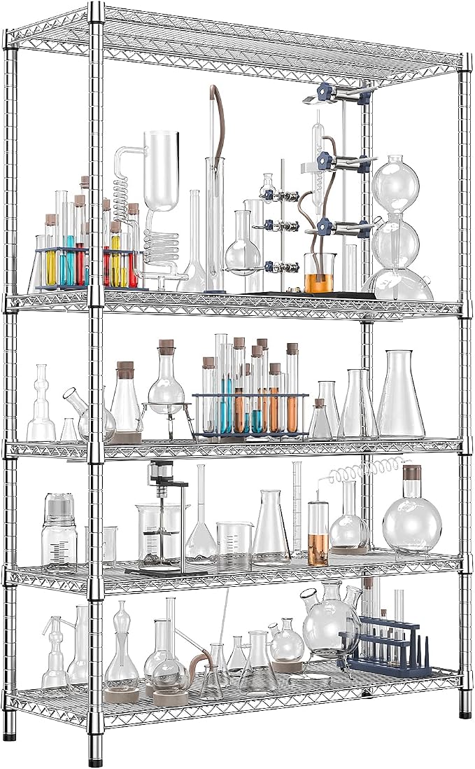 IZEUK 4250 LBS Garage Shelving Wide Storage Shelves 5 Tier Metal Shelves Heavy by IZEUK