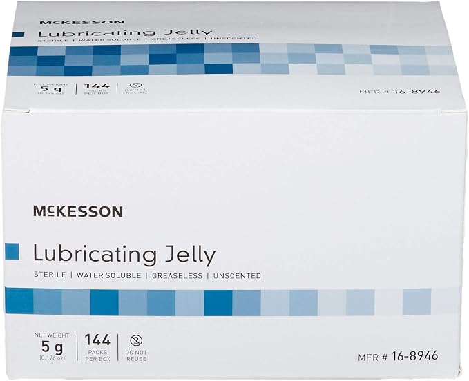 McKesson Lubricating Jelly, 5 g Water Based Non-Sticky Lube, Water Soluble - Image 2