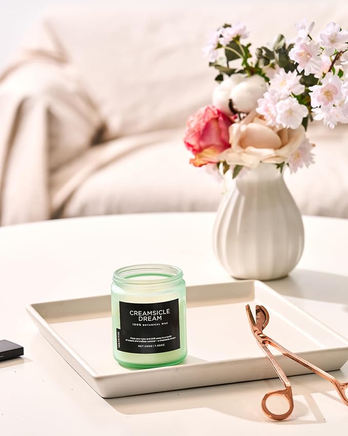 M&SENSE Orange Creamsicle Scented Candle, 7.05oz 50 Hours Slow Burning Non - Image 8