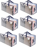 VENO 6 Pack Moving and Storage Bags, Heavy Duty, Alternative to Moving Boxes by Veno