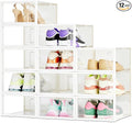 Amazon Basics Stackable and Foldable Clear Shoe Storage Organizer Box by AmazonBasics