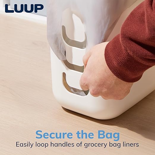 STORi Luup Bathroom Wastebasket, Secure Grocery Bags, Plastic Garbage Container - Image 3
