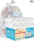 33 Gallon Trash Bags, Heavy Duty Clear Plastic Recycling Garbage Bags, by BEIDOU-PAC