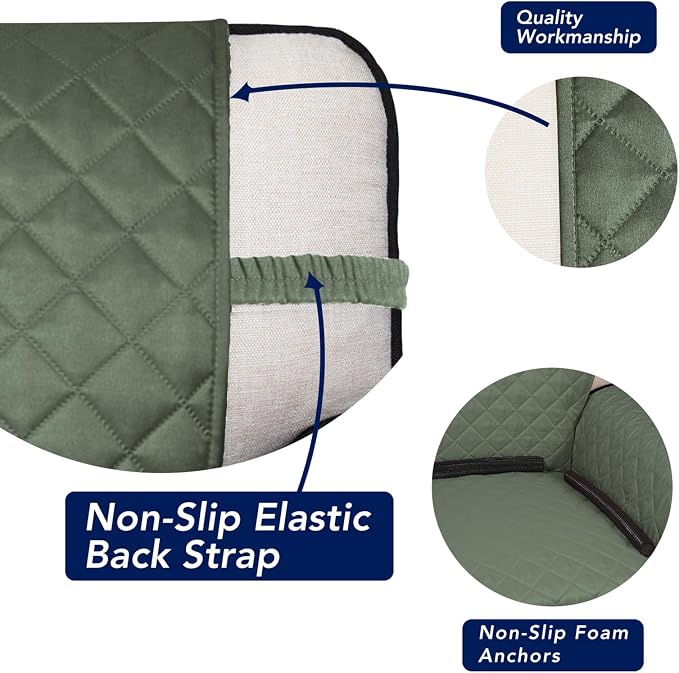 PureFit Reversible Quilted Sofa Cover, Water Resistant Slipcover Furniture - Image 3