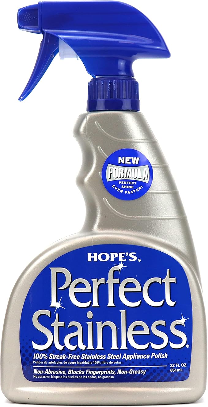 HOPE'S Perfect Stainless Steel Cleaner and Polish, Streak-Free Self-Polishing by Hopes