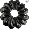 CRAFTSMAN GOLF 12pcs or 1pc Thick Synthetic Leather Golf Iron Head Covers Set by CRAFTSMANGOLF