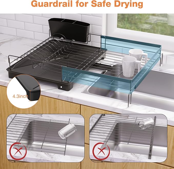 Dish Drying Rack, Extendable Dish Rack, Drying Rack - Image 4