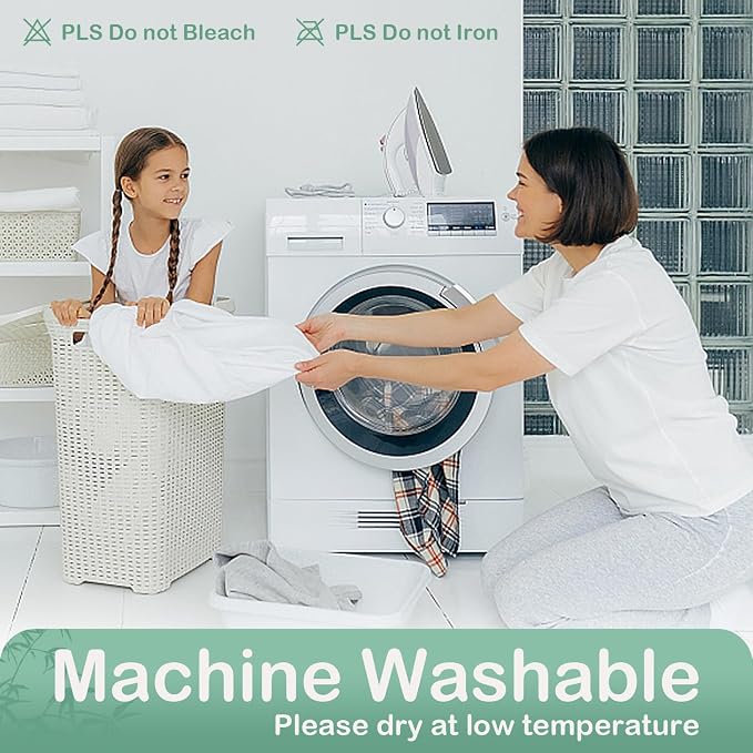 Queen Mattress Protector Waterproof Mattress Pad Washable Bamboo Rayon Mattress - Image 6