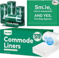 Commode Liners with Absorbent Pads, Universal Disposable Commode/Bed Pan Liners by Unknown