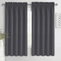 DWCN Bedroom Blackout Curtains 70 x 63 Inches Length 2 Panels Set, Solid by DWCN