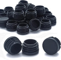 Plastic Plugs Tubing End Caps- Furnigear Black Chair End Cap 1 1/8" Outside by Furnigear