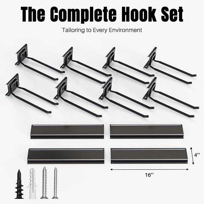 Garage Garden Tool Organizer Wall Mount, Heavy Duty Garage Tool Storage Rack 64 - Image 2