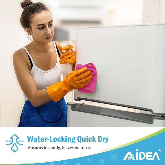 AIDEA Microfiber Cleaning Cloth-12PK, Soft Microfiber Towels - Image 7