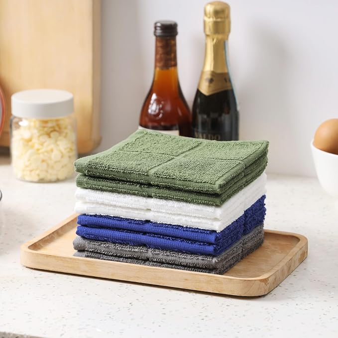 Glynniss Dishcloths Kitchen Highly Absorbent Dish Rags 100% Cotton Dish Cloths - Image 5