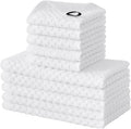 Fintale 100% Cotton Kitchen Towels and Dishcloths Set, 12 x 12 & 15 x 25 Inches by Fintale