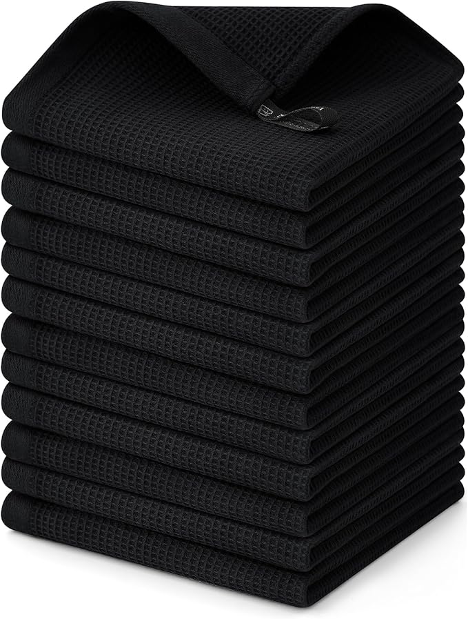 Homaxy 100% Cotton Waffle Weave Dish Cloths by Homaxy