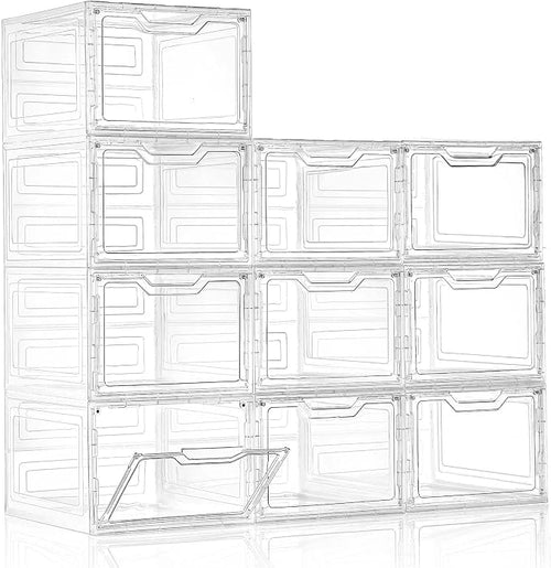 10 Pack Closet Organizers and Storage, Clothes Organizers and Storage, Plastic by Freebat