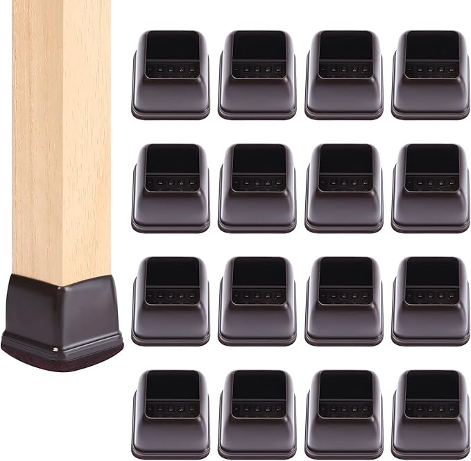 Ezprotekt 24 Pcs Square Chair Leg Floor Protectors by VisittheEzprotekt