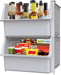 Skywin Plastic Stackable Storage Bins by Skywin