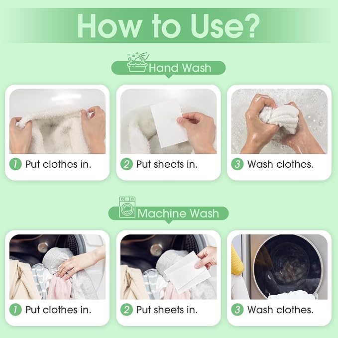 Poesie Laundry Detergent Sheets Fragrance Free 320 Sheets Liquid Free Travel - Image 6