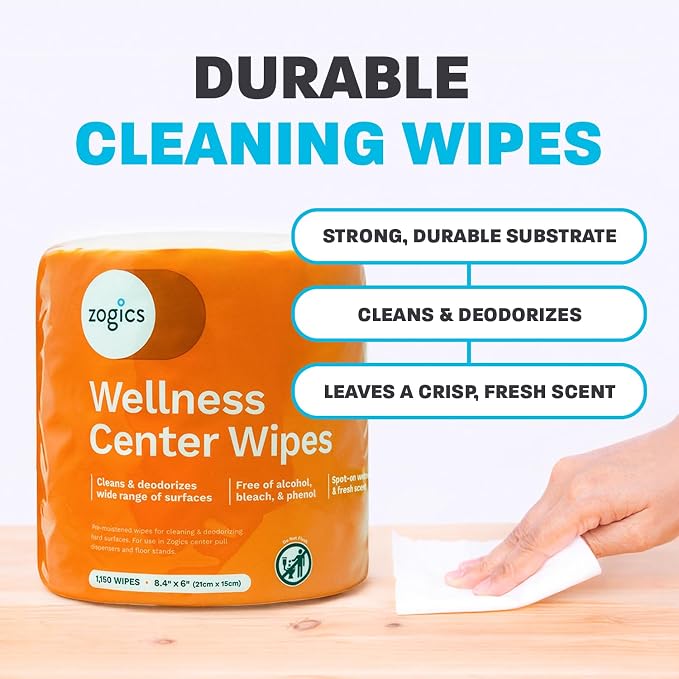 Zogics Wellness Center Cleaning Wipes – Gym Wipes - Image 4
