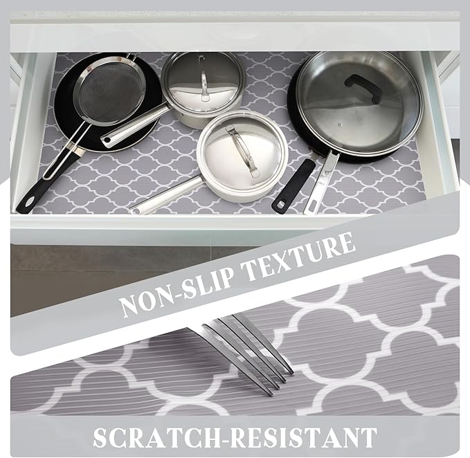 Glotoch 2 Rolls Shelf Liners for Kitchen Cabinets 12”x 20ft, Non Slip Drawer - Image 6