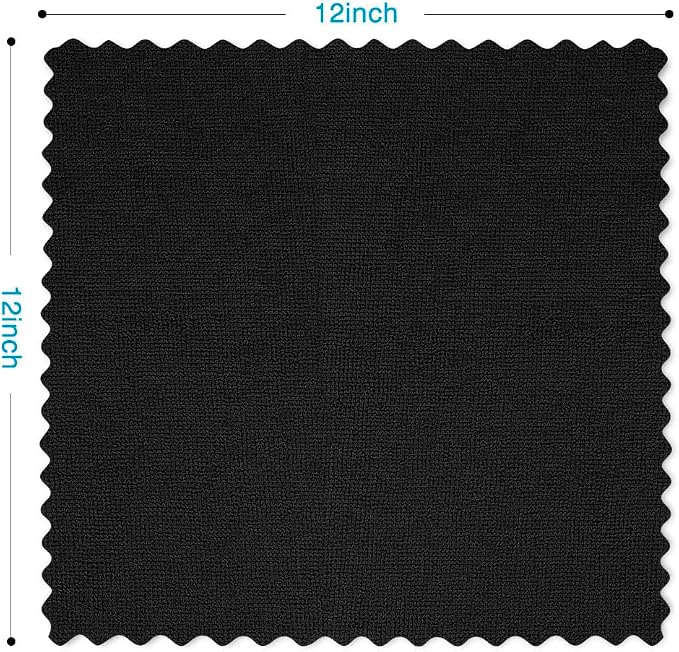 Orighty Black Microfiber Cleaning Cloth, 100 Pack Highly Absorbent Cleaning - Image 4