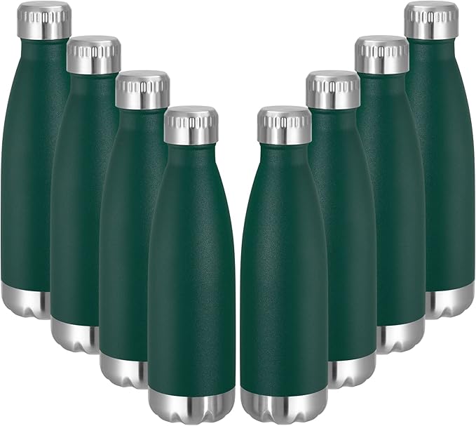 VEGOND 17oz Stainless Steel Water Bottles Bulk, Reusable Metal Sports Water by VEGOND