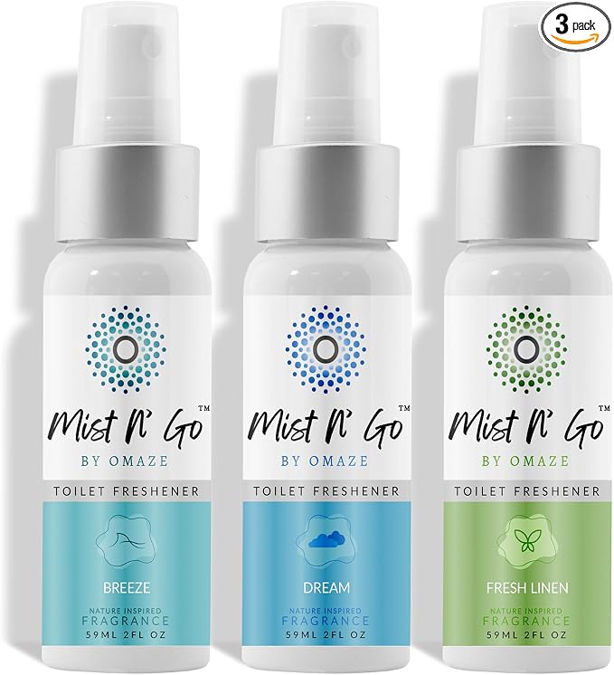 Mist N' Go by Omaze Travel Toilet Odor Eliminator by MISTNGO