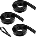 3 Rolls Squeegee Replacement Rubber Blades 41 Inch Silicone Black Blade by Mozeat+Lens