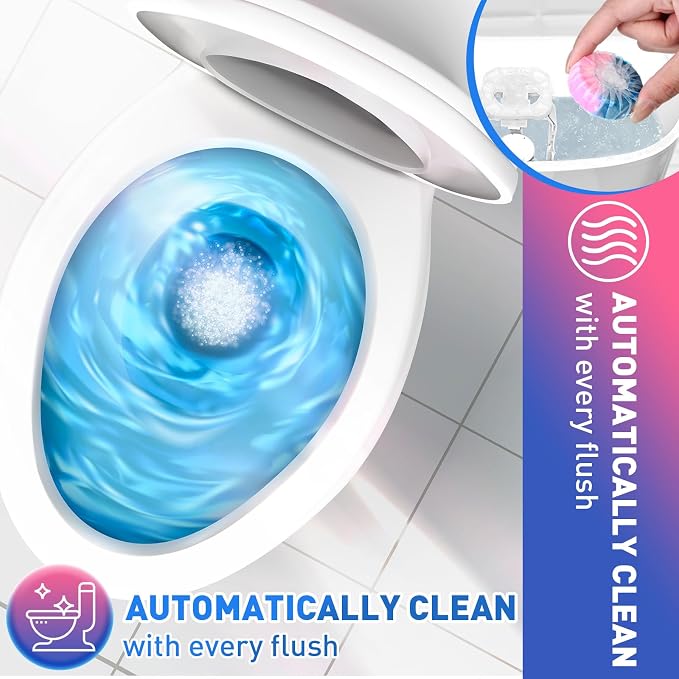 Qualirey 100 Pack Automatic Toilet Cleaner Tablets Toilet Bowl Long Lasting - Image 6
