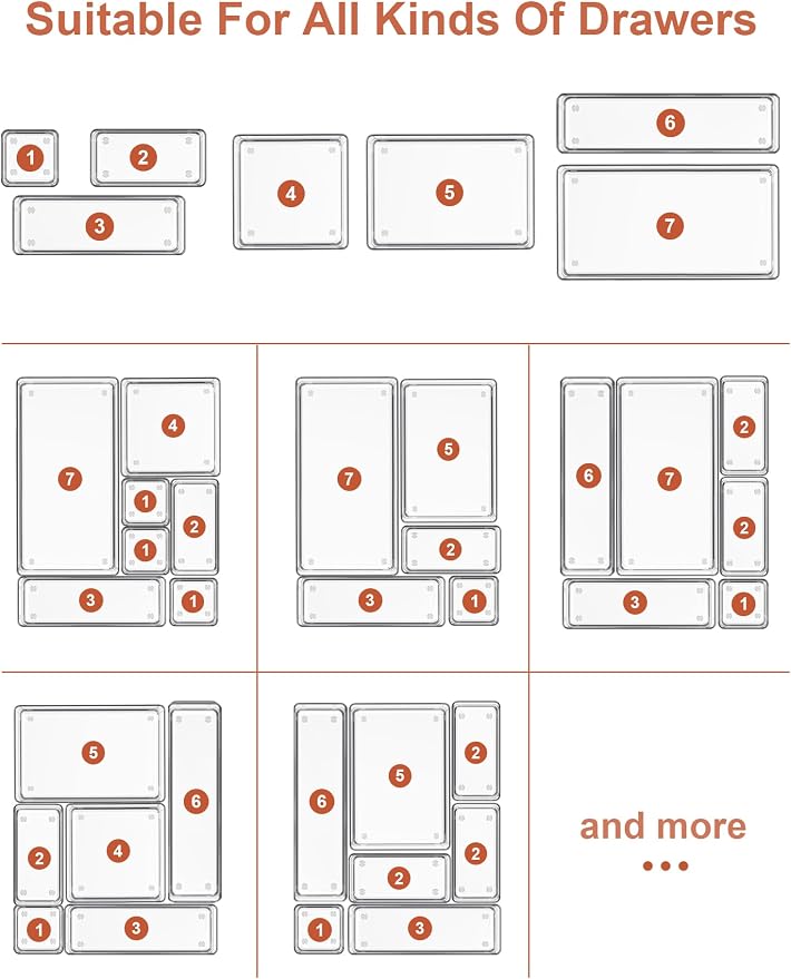 SMARTAKE 30-Piece Drawer Organizer - Image 7
