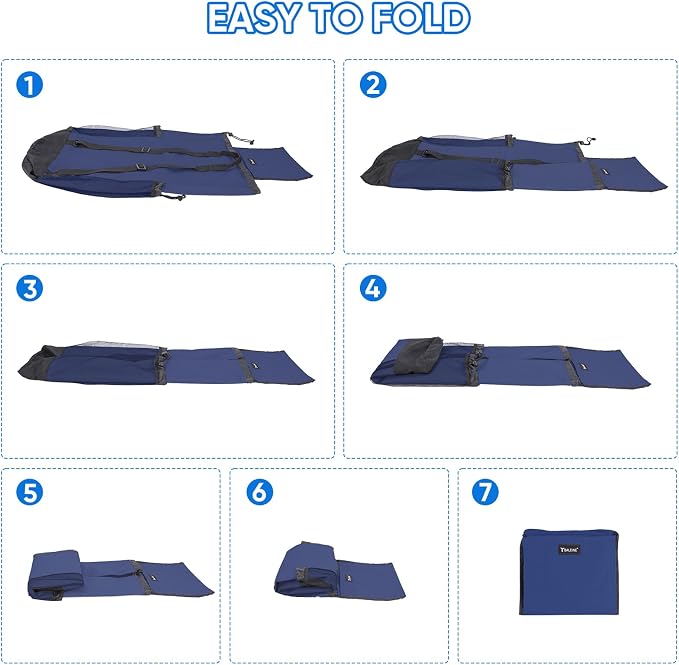 BALEINE 120L Laundry Bag Backpack, 900D Oxford Fabric Large Travel Laundry Bags - Image 6