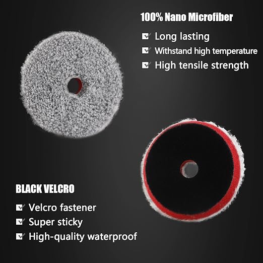 SPTA Drill polishing kit, Car Foam Drill Buffing Pad, Polishing Pads Kit - Image 8