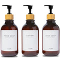 MaisoNovo Refillable Shampoo and Conditioner Bottles | 16.9 fl oz Set of 3 by MaisoNovo-TheArtofSustainableLiving
